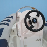 Certifié CE 5m RIB-500 Matériau Hypalon Coque en fibre de verre Yacht de sport gonflable pour la dérive et la pêche Cabine Rib Boat