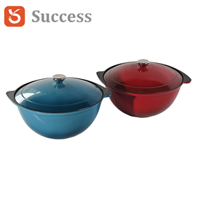 <span class=keywords><strong>Grande</strong></span> marmite familiale <span class=keywords><strong>en</strong></span> <span class=keywords><strong>fonte</strong></span> émaillée 9L pour le riz, les ragoûts et la soupe - Product Image 3