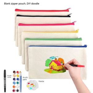 Bolsas de Lona Ecológicas Personalizadas para Pintar a Mano, para Compras y Uso en Exteriores - Product Image 3