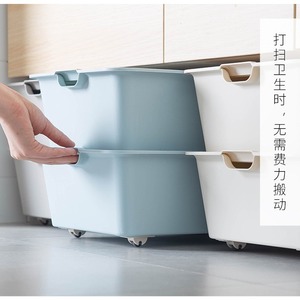 Wholesale NEW <b>Plastic</b> Self Adhesive Casters <b>Wheels</b> for Storage Box Trash Can Single Direction Non-Swivel No Drilling - Product Image 4