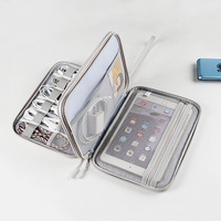 Vente chaude Double Couche Multifonctionnel étui étanche pour tablette pc écouteur numérique accessoire sac de rangement multicouche