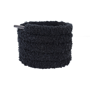 2026 New KJ Fuzzy Fluffy giáng sinh Giày ren 1cm cozzy bootlaces tùy chỉnh màu rắn màu sang trọng đôi lớp phẳng dây giày - Product Image 6