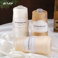 Fil de Soie Pure en Gros, Cône de Fil de Dentelle Brillant pour Crochet, Tricot et Broderie, Idéal pour Châles, Pulls et Robes de Mariée