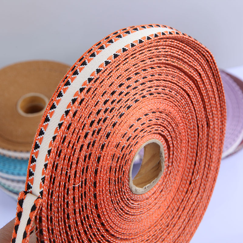 Новый дизайн, низкий минимальный заказ, оптовая продажа, жаккардовая тесьма, полиэфирная тесьма на заказ для одежды, обуви