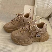 Chaussures pour femmes de haute qualité, nouveau style printemps-automne 2025, très populaires sur Instagram, chaussures de papa, semelle épaisse augmentant la taille