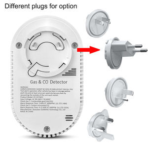 Détecteurs <span class=keywords><strong>de</strong></span> <span class=keywords><strong>monoxyde</strong></span> <span class=keywords><strong>de</strong></span> <span class=keywords><strong>carbone</strong></span> 4-en-1, détecteurs d'alarme <span class=keywords><strong>de</strong></span> gaz naturel à brancher avec alarme double sonore <span class=keywords><strong>et</strong></span> lumineuse, température <span class=keywords><strong>et</strong></span> humidité - Product Image 2