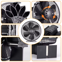 Ventilateur de cheminée thermique à 6 pales alimenté par la chaleur pour poêles à granulés et poêles à bois