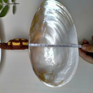 จานเปลือกหอยมุกเวียดนาม จานงานเลี้ยงสุดหรู ผลิตภัณฑ์สั่งทำพิเศษ ขนาด 8 นิ้ว แบบธรรมชาติ - Product Image 4