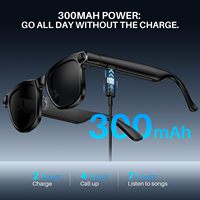Gafas Inteligentes M08C con Cámara de 8MP, Video 1080P, Micrófono Dual ENC, Música, Llamadas, Viajes, Gafas Inteligentes con IA