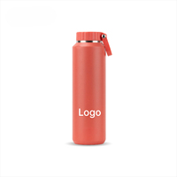Bouteille d'eau isotherme de qualité alimentaire avec poignée, anti-fuite, réutilisable, pour pique-nique, conduite, sports de plein air, voyage