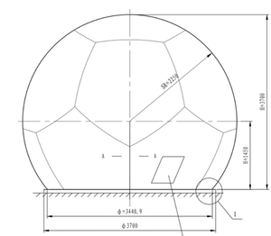 Đường kính 4 mét FRP radome/sợi thủy tinh sản phẩm - Product Image 2