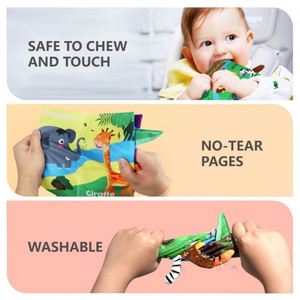 Libros de Tela para Bebés, Libros Educativos Suaves para Bebés y Niños Pequeños, Juguetes Sensoriales de Aprendizaje - Product Image 4