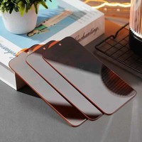 Verre trempé anti-espion pour iPhone Duo 18 Pro 18 Pro Max 17, film de confidentialité 25 degrés, bord fin électroplaqué, dureté 9H