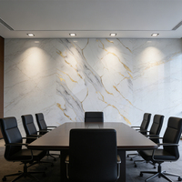 Paneles de Pared de PVC Impermeables con Diseño Floral Moderno, Alternativa al Mármol, para Baño, Cocina, Sala de Estar y Uso Comercial