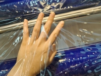 Film adhésif statique, sans résidus, réutilisable, transparent, anti-rayures, anti-poussière, amovible pour la protection des panneaux en verre et en métal