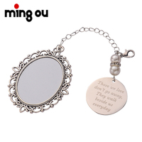 Charm photo commémorative double face à sublimation par transfert thermique avec gravure laser personnalisée