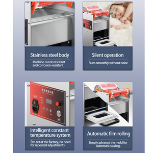 DF250T Easy Operation Electric Automatic Mechanical Table Tray Sealing Machine for Beverage Bottles and pp Plastic Sealing Trays - Product Image 6