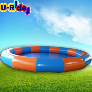 Jouets d'eau pour enfants de <span class=keywords><strong>6m</strong></span>, rond orange bleu PVC, <span class=keywords><strong>piscine</strong></span> gonflable personnalisée pour la marche aquatique, balle zorb - Product Image 4