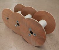 Bobine de câble en bois contreplaqué robuste BR |   Bobine industrielle vide modèle 20260414 3,5 kg pour câbles et transport logistique