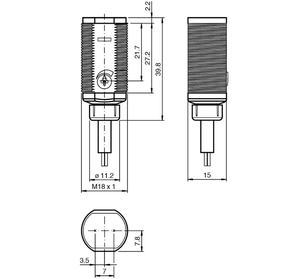 Khuếch tán Chế độ cảm biến GLV18-8-450/115/120 Quy Nạp gần chuyển đổi trong kho DHL fedex UPS một năm bảo hành - Product Image 5