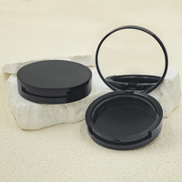 Vente en gros de boîte à gâteau poudre blush à une seule couche personnalisée 13.5g boîte en plastique toit ouvrant à rabat contenant l'emballage cosmétique