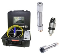 Endoscope à tige de poussée alimenté par batterie, protection IP68, enregistrement vocal pour inspection pratique des canalisations extérieures, portée DN18 à DN400