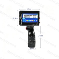 Imprimante à jet d'encre portable, prise en charge multilingue, résolution 600 dpi pour le codage de dates sur cartons, bois, métal, plastiques, verre