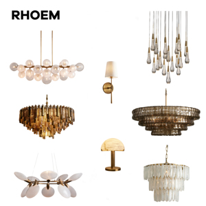 RHOEM Luxury Designer Oval Chandelier Alabaster <strong>Crystal</strong> Amber Glass Chandelier <strong>Ceiling</strong> <strong>Light</strong> for Living Room Fashion <strong>Light</strong> - Product Image 1