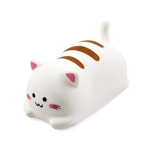 USB <b>Chargeable</b> Cat Night Light for Bedroom LED Bedside Night <b>Lamp</b> Tap Touch Control Silicone Night Lights for baby Kids custom - Product Image 6