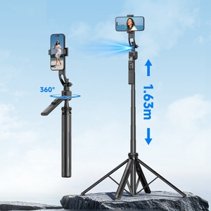 Rastreador DE CARA automático de 360 grados quadrapod C17 trípode giratorio ajustable soporte de teléfono <span class=keywords><strong>selfie</strong></span> <span class=keywords><strong>stick</strong></span> estabilizador con seguimiento AI - Product Image 6
