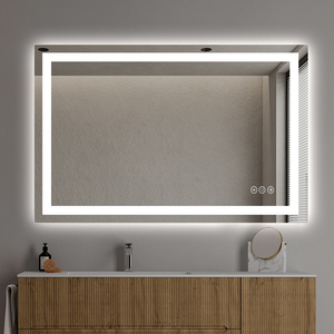 Espejo <span class=keywords><strong>de</strong></span> <span class=keywords><strong>Baño</strong></span> LED Personalizado con Pantalla Táctil Inteligente y Luces, Diseño Rectangular Moderno para Salón o Villa, Iluminado - Product Image 6