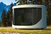 Nouvelle tendance 2026, maison conteneur en acier portable de luxe sur mesure de 20 pieds, cabane miniature détachable de type Apple pour usage en villa