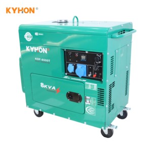 Factory Direct Spot Automatic Super Silent 400V 230V Generators Portable Type Genset Wheels Remote Control 50/60Hz KDF8500T(-3/- - Product Image 4