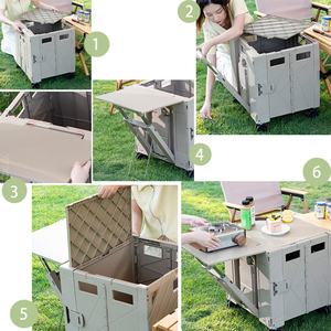 Wholesol Xe Đẩy Hành Lý Bãi Biển Gấp Gọn Bằng Nhựa Mini Xe Đẩy Mua Sắm Xách Tay Siêu Thị Có Thể Gập Lại Túi Xe Đẩy - Product Image 6