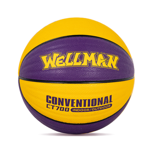 WELLMAN جودة عالية شعار مخصص سميكة بو الجلود كرة السلة سهلة التحكم التدريب مباراة المواد المطاطية حجم 7 - Product Image 1