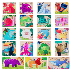 <span class=keywords><strong>Puzzle</strong></span> en bois Offre Spéciale jouet Double face scène <span class=keywords><strong>Puzzle</strong></span> éducation précoce créatif jeu cognitif jouet pour enfants - Product Image 5