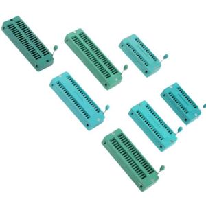 14 16 18 20 24 28 32 40 P <span class=keywords><strong>Pin</strong></span> 2.54mm màu xanh lá cây Dip phổ zif <span class=keywords><strong>IC</strong></span> ổ cắm kiểm tra hàn loại <span class=keywords><strong>IC</strong></span> Khóa ghế zif ổ cắm - Product Image 5