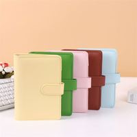 Organiseur d'Argent à 6 Anneaux avec Logo Personnalisé, Reliure de Budget A5 A6, Carnet de Notes Agenda A5 avec Porte-Poche