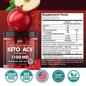 Penjualan laris rasa ceri 1100mg Keto ACV permen karet cuka sari apel dengan Ekstrak kacang kopi hijau prebiotik B <span class=keywords><strong>Vitamin</strong></span> - Product Image 2