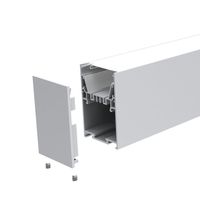 TW5075 Luminaire suspendu LED noir pour bureau commercial avec driver intégré, profilé en aluminium LED