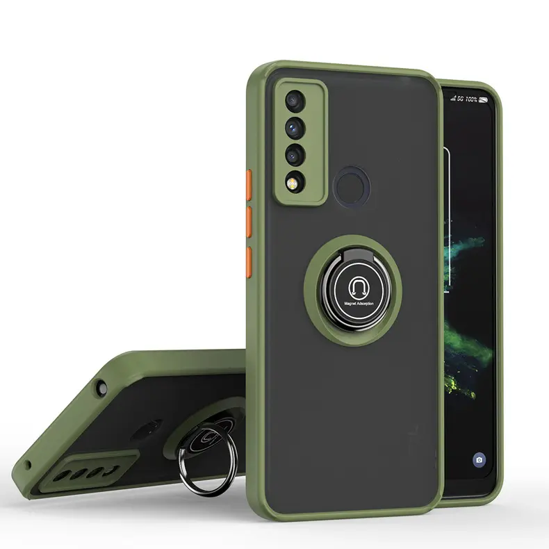 Popular factory direct wholesale hard PC+soft TPU mobile Phone Case kickstand Cover For Motorola TCL 20XE