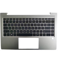 Coque de repose-poignets avec clavier à disposition US/UK/SP/LA/FR/BR/BE/RU avec trou pour carte SD pour HP Probook 440 G8 ZHAN 66 PRO 14 G4 HSN-Q27C-Q31 JL1