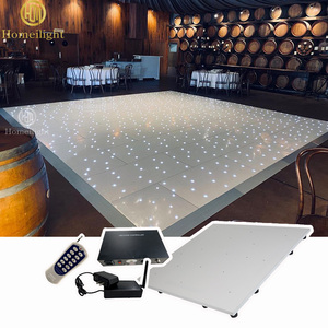 แผงพื้นเต้นรำ LED สีขาว Starlit RGB 3 in 1 คุณภาพสูง ขนาด 20 x 20 ฟุต สำหรับงานแต่งงาน งานอีเว้นท์ งานปาร์ตี้ พื้นกระเบื้องเต้นรำระยิบระยับ - Product Image 1