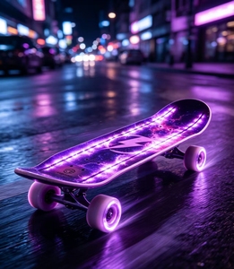New Luxury Purple LED Light Up Skateboard - Product Image 4