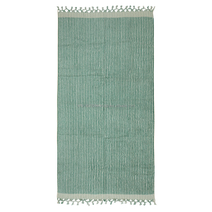 Ensemble de serviettes en coton turc Handloomed Mticolor modèle de pompon de luxe Hammam tailles de bain et de main technique tissée pour une utilisation en avion - Product Image 2