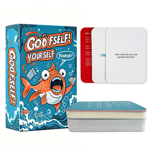 Jeu de cartes interactif et écologique personnalisé pour conversations, jeu amusant pour les soirées en famille, pour adultes et adolescents, idéal pour les soirées jeux et les rassemblements. - Product Image 1