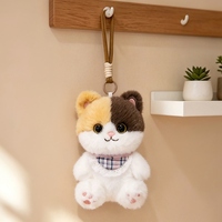 Ensemble de porte-clés en peluche Kawaii avec pingouin, chat, mouton, ours, en matière moelleuse, idéal pour les accessoires de sac et les cadeaux souvenirs