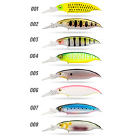 Leurre de pêche personnalisé de marque Minnow 80mm/11.5g, appâts de pêche durs, leurre flottant Minnow à manivelle à vendre