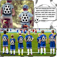 Sac à dos écologique en polyester recyclé avec cordon de serrage, sac de sport, sac de rangement pour le linge, sac pour les articles de football