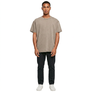 Camiseta de hombre de corte ajustado, estilo moderno, lavado ácido, barata, estilo urbano, gráfica vintage, talla grande, camisetas para hombre. - Product Image 1